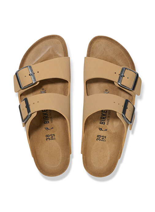 Birkenstock Bej Kadın Nubuk Terlik ARIZONA BF NU - Görsel 4