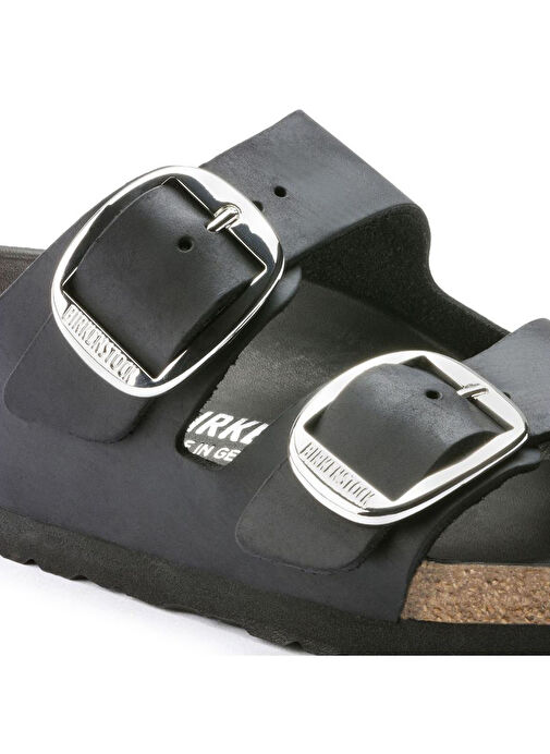 Birkenstock Siyah Kadın Deri Terlik ARIZONA BIG BUCKLE LEOI - Görsel 7