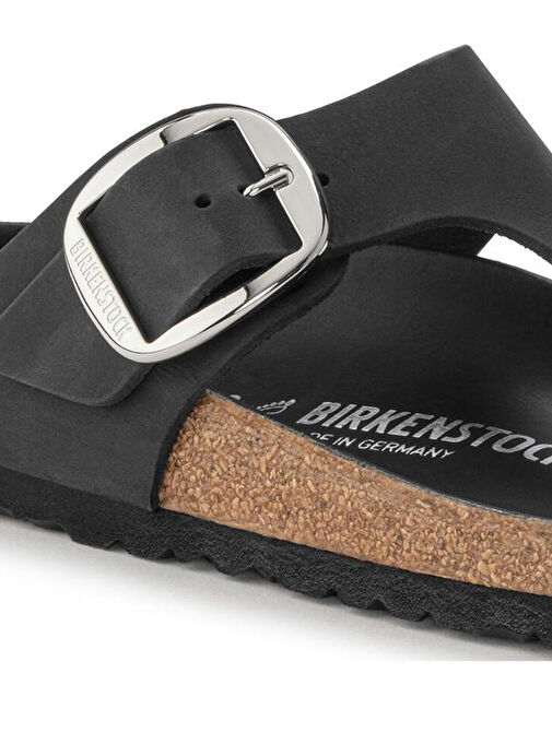 Birkenstock Siyah Kadın Deri Terlik GIZEH BIG BUCKLE LEOI - Görsel 7