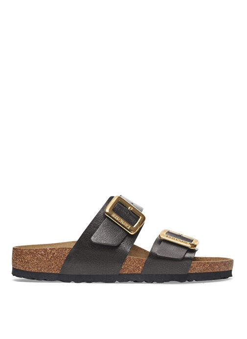 Birkenstock Siyah Kadın Deri Terlik SYDNEY CUSHION BUCKLE BF GRACEFUL - Görsel 2