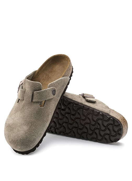 Birkenstock Gri Erkek Süet Terlik BOSTON VL - Görsel 3