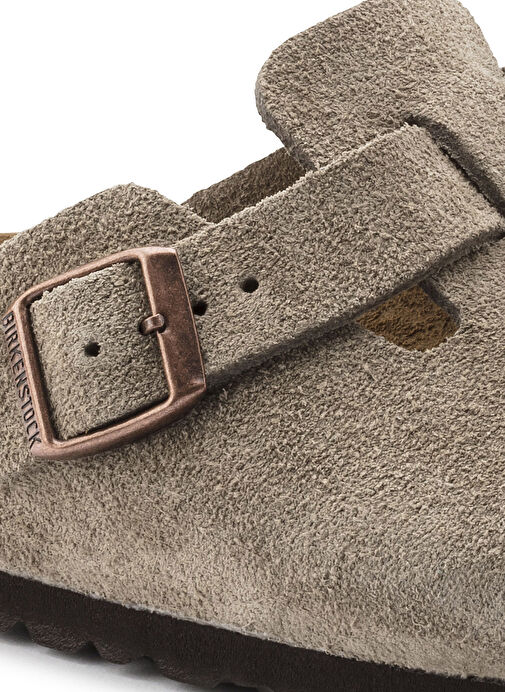 Birkenstock Gri Erkek Süet Terlik BOSTON VL - Görsel 7