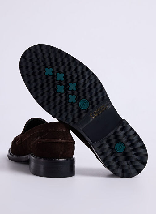 George Hogg Kahverengi Kadın Süet Loafer 93339 - Görsel 5