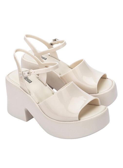 Melissa Beyaz Kadın Topuklu Sandalet 35929BG595 - Görsel 4