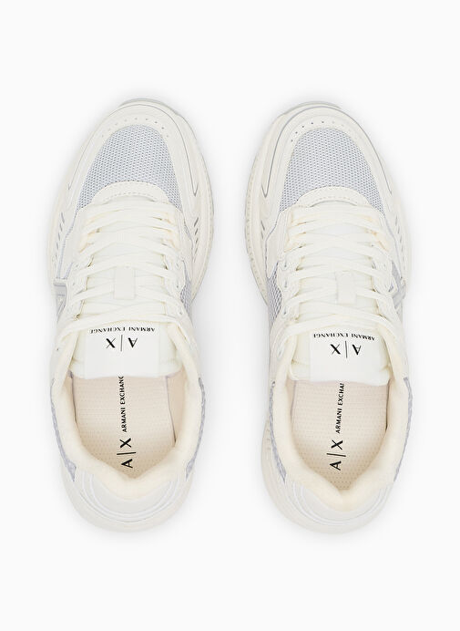 Armani Exchange Beyaz Kadın Sneaker XDX195 - Görsel 4