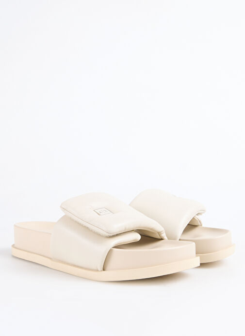 Armani Exchange Ekru Kadın Terlik XDP061 - Görsel 4