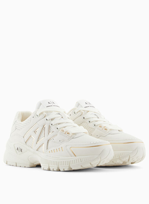 Armani Exchange Ekru Kadın Sneaker XDX195 - Görsel 3
