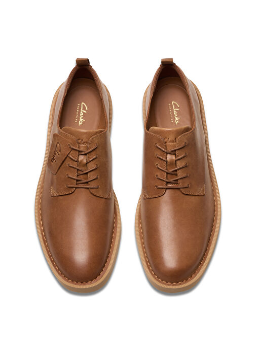 Clarks Kahverengi Erkek Deri Günlük Ayakkabı Martock Lace - Görsel 6