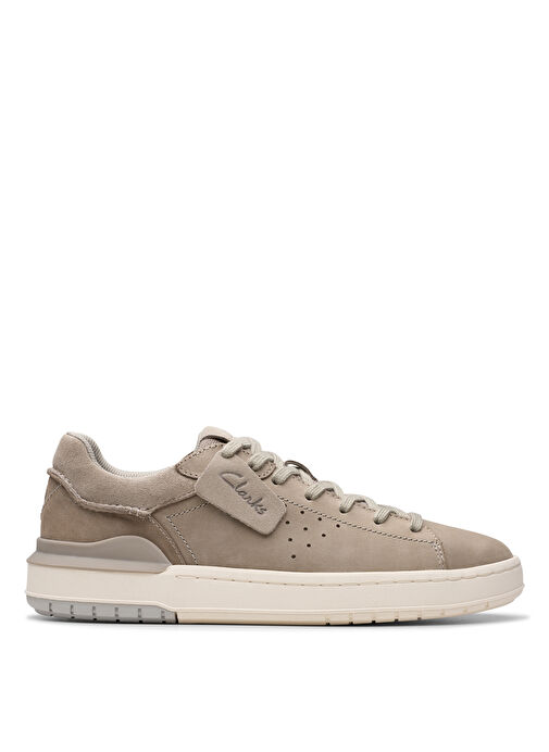 Clarks Gri Erkek Nubuk Sneaker Courtlite2 Run - Görsel 2