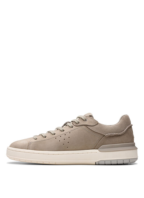 Clarks Gri Erkek Nubuk Sneaker Courtlite2 Run - Görsel 3