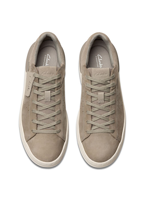Clarks Gri Erkek Nubuk Sneaker Courtlite2 Run - Görsel 6