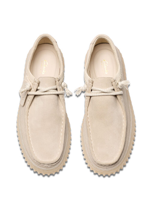 Clarks Gri Erkek Süet Günlük Ayakkabı Torhill Lo - Görsel 6