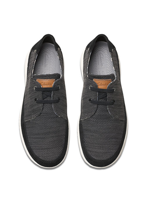 Clarks Siyah Erkek Süet Günlük Ayakkabı Easeway Lace - Görsel 6