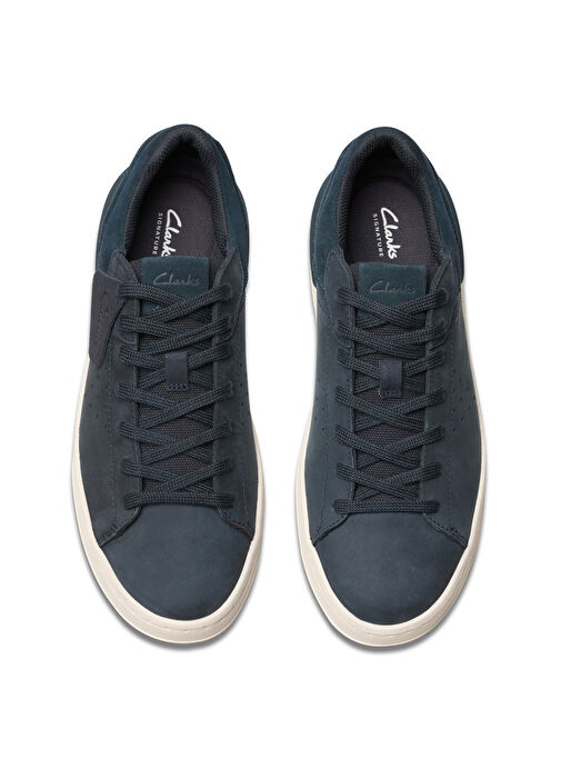 Clarks Lacivert Erkek Nubuk Sneaker Courtlite2 Run - Görsel 6