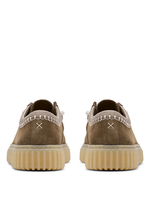 Clarks Haki Erkek Süet Günlük Ayakkabı Torhill Lo - Görsel 7