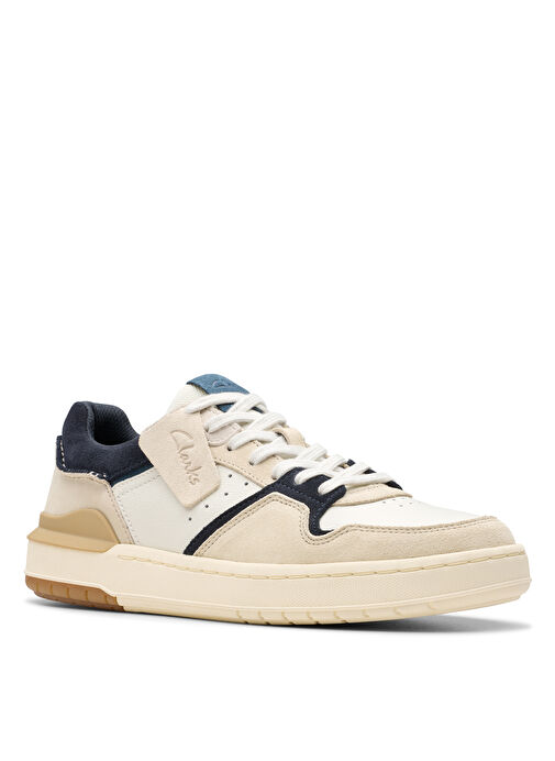Clarks Lacivert Erkek Süet Sneaker Courtlite2 Lo - Görsel 4