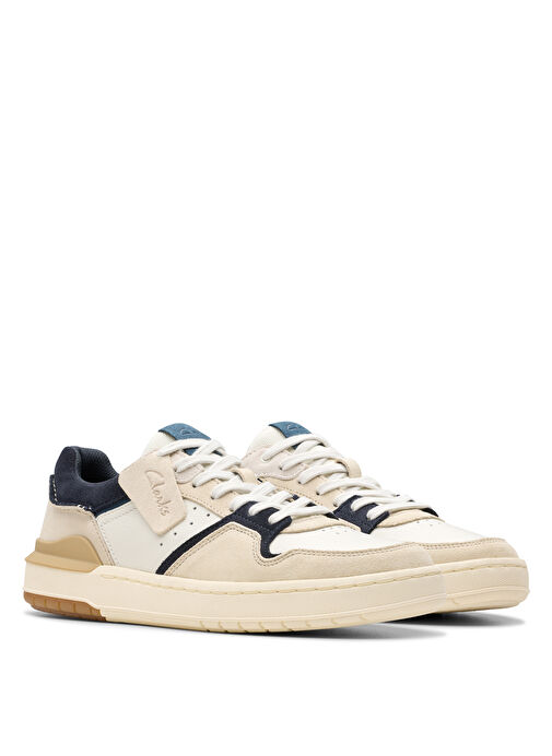 Clarks Lacivert Erkek Süet Sneaker Courtlite2 Lo - Görsel 5