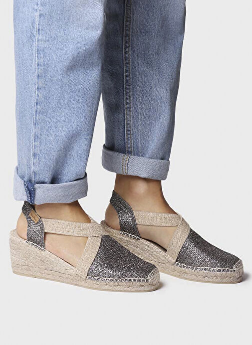 Toni Pons Gri Kadın Sandalet 1TONW2025117 - Görsel 5