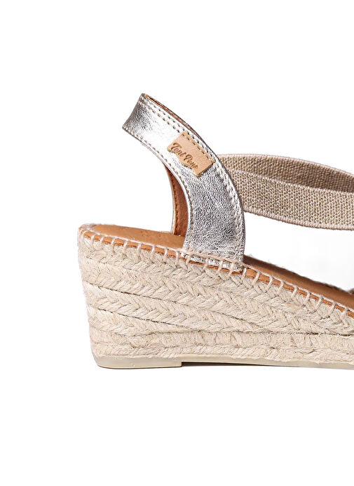 Toni Pons Platin Kadın Deri Sandalet 1TONW2020082 - Görsel 6