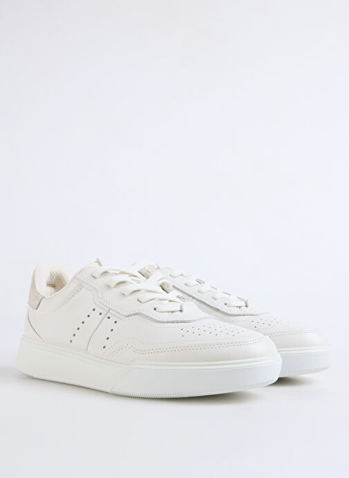 Ecco Beyaz Erkek Sneaker STREET COURT M LEA - Görsel 3