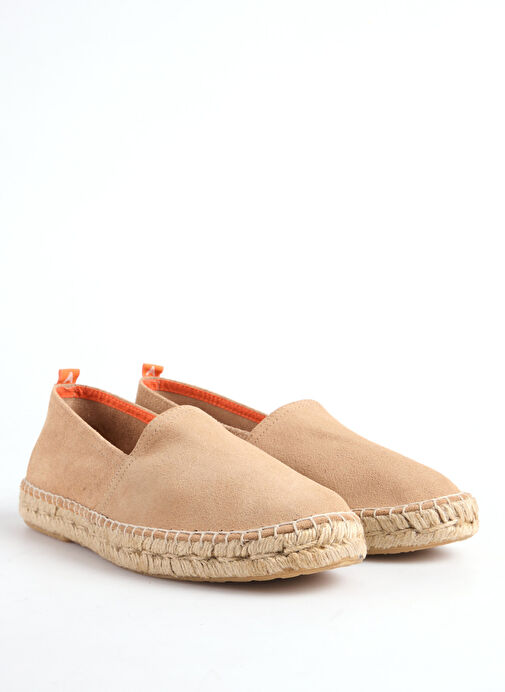 Abarca Bej Erkek Deri Espadril CAMPING - Görsel 3