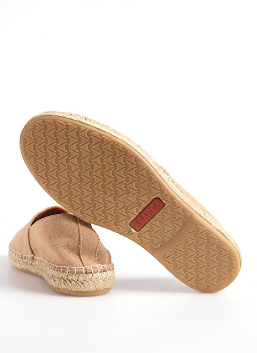Abarca Bej Erkek Deri Espadril CAMPING - Görsel 5
