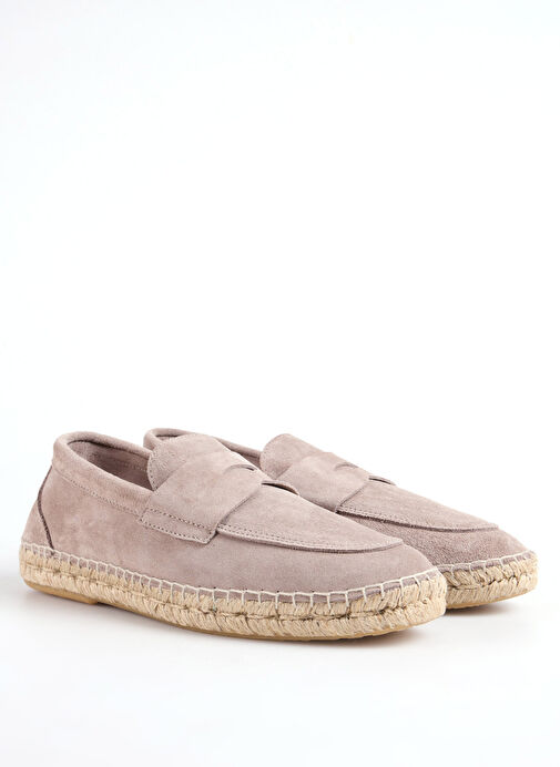 Abarca Bej Erkek Deri Espadril MOCASIN - Görsel 3