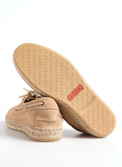 Abarca Bej Erkek Deri Espadril NAUTICO - Görsel 5