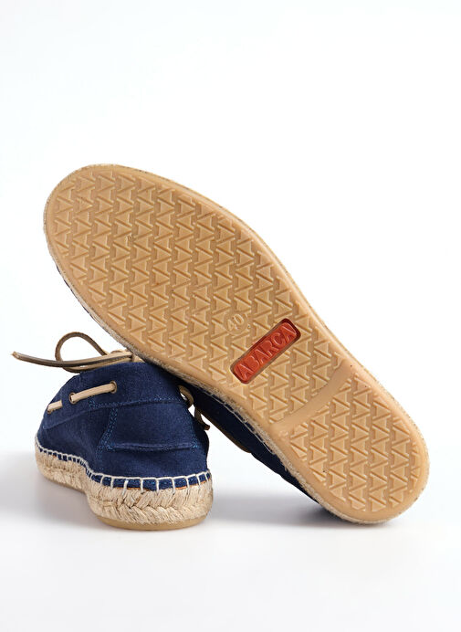 Abarca Lacivert Erkek Deri Espadril NAUTICO - Görsel 5