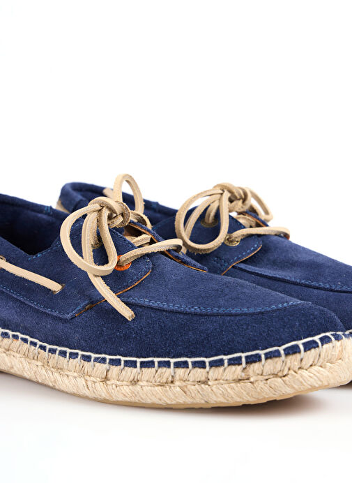 Abarca Lacivert Erkek Deri Espadril NAUTICO - Görsel 6