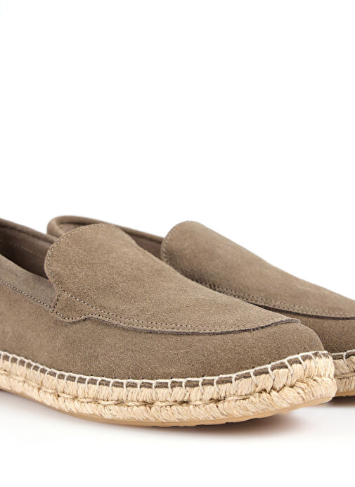 Abarca Haki Erkek Deri Espadril MOCASIN LISO - Görsel 6