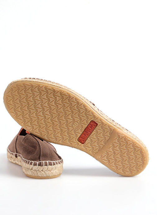 Abarca Gri Erkek Deri Espadril CAMPING - Görsel 5