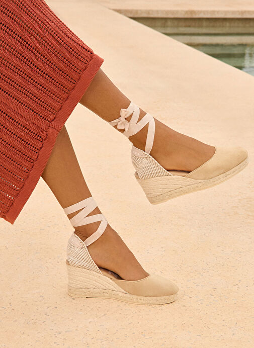 Manebi Bej Kadın Deri Espadril 1.1 WL - Görsel 5