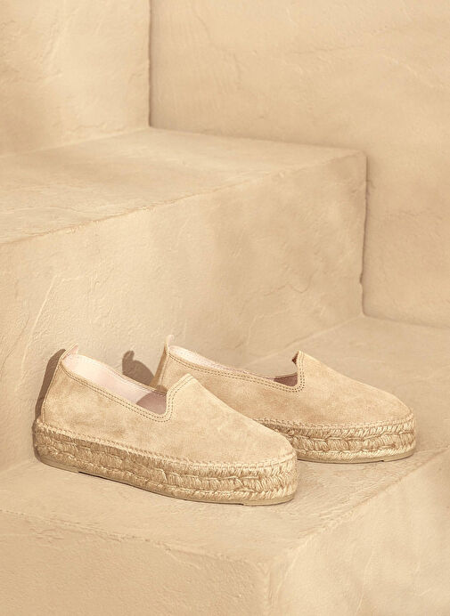 Manebi Bej Kadın Deri Espadril K 1.1 D0 - Görsel 2