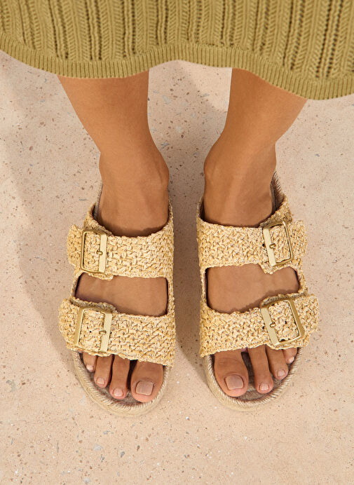 Manebi Kahverengi Kadın Sandalet V 2.8 R0 - Görsel 3