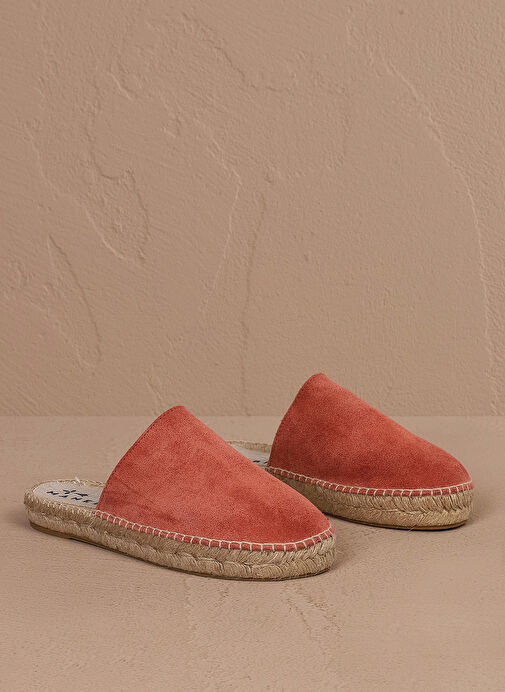 Manebi Kahverengi Kadın Deri Terlik R 7.0 MH - Görsel 2