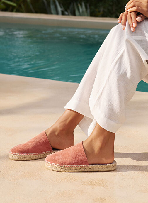 Manebi Kahverengi Kadın Deri Terlik R 7.0 MH - Görsel 4