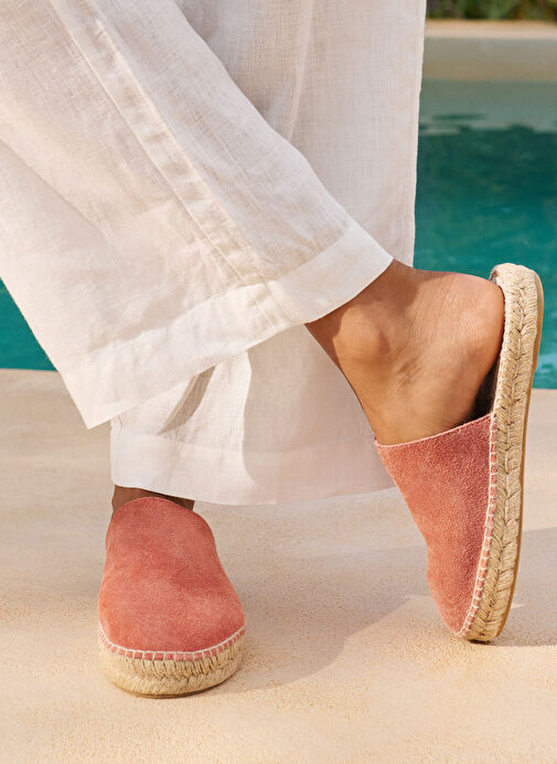 Manebi Kahverengi Kadın Deri Terlik R 7.0 MH - Görsel 5