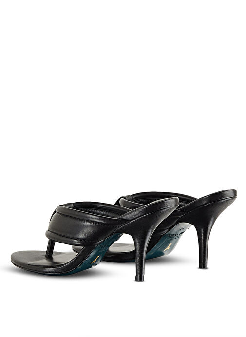 Patrizia Pepe Siyah Kadın Deri Topuklu Ayakkabı 2X0029L026K103 - Görsel 3