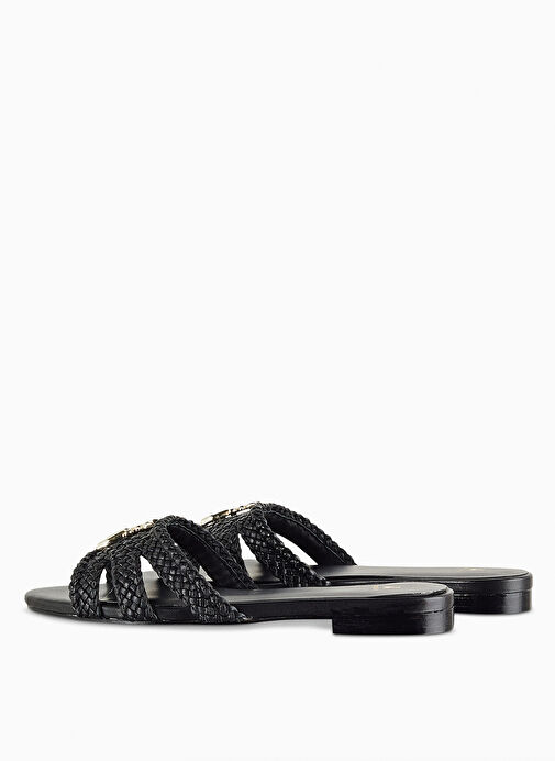 Patrizia Pepe Siyah Kadın Deri Terlik 2X0094L109K103 - Görsel 3