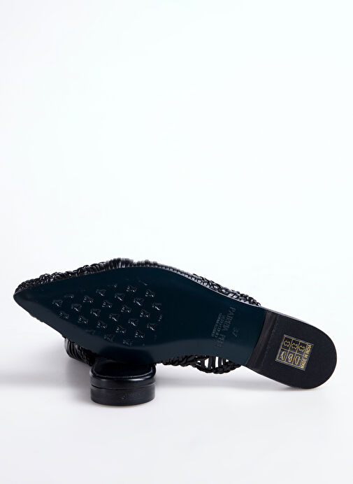 Patrizia Pepe Siyah Kadın Deri Espadril 2Z0018L109K103 - Görsel 5