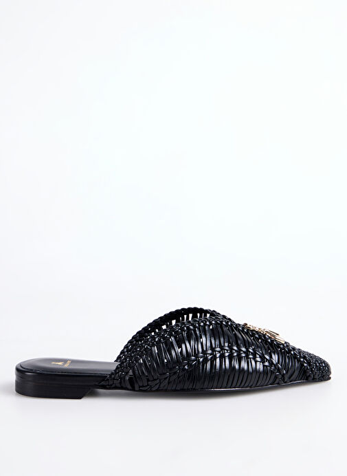 Patrizia Pepe Siyah Kadın Deri Espadril 2Z0018L109K103 - Görsel 2