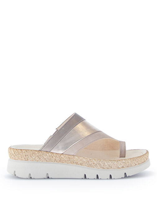 Gabor Bej Kadın Süet + Deri Terlik 63.722.12 - Görsel 2