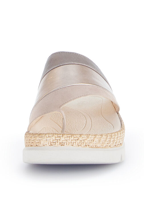 Gabor Bej Kadın Süet + Deri Terlik 63.722.12 - Görsel 6