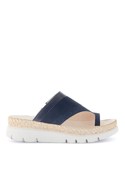 Gabor Lacivert Kadın Süet + Deri Terlik 63.722.36 - Görsel 2