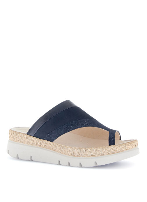 Gabor Lacivert Kadın Süet + Deri Terlik 63.722.36 - Görsel 3