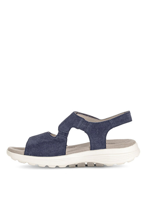 Gabor Lacivert Kadın Nubuk Sandalet 66.815.36 - Görsel 4