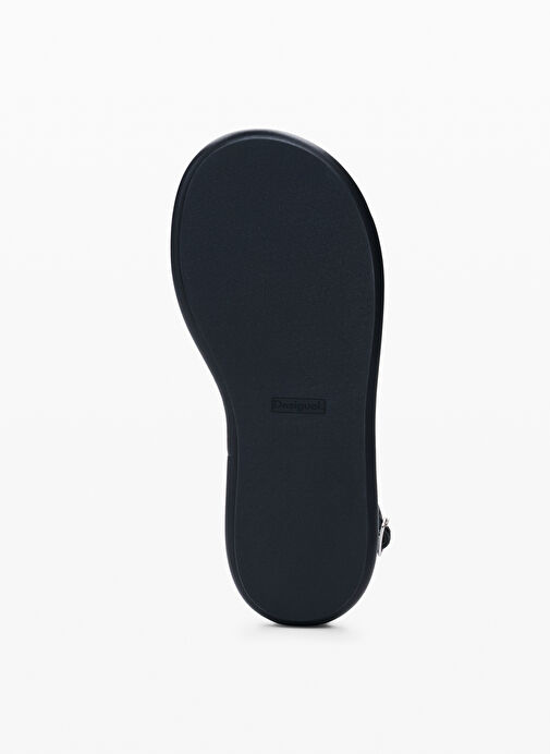 Desigual Siyah Kadın Deri Sandalet 25SSSP03 - Görsel 7