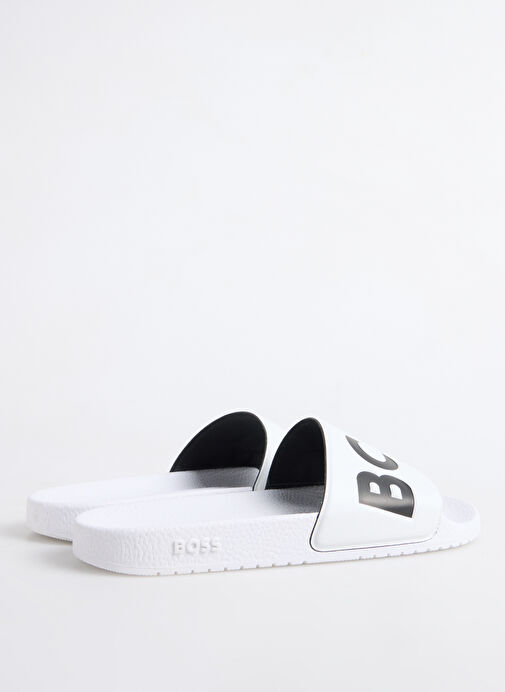 BOSS Beyaz Erkek Plaj Terliği Aryeh - Görsel 4