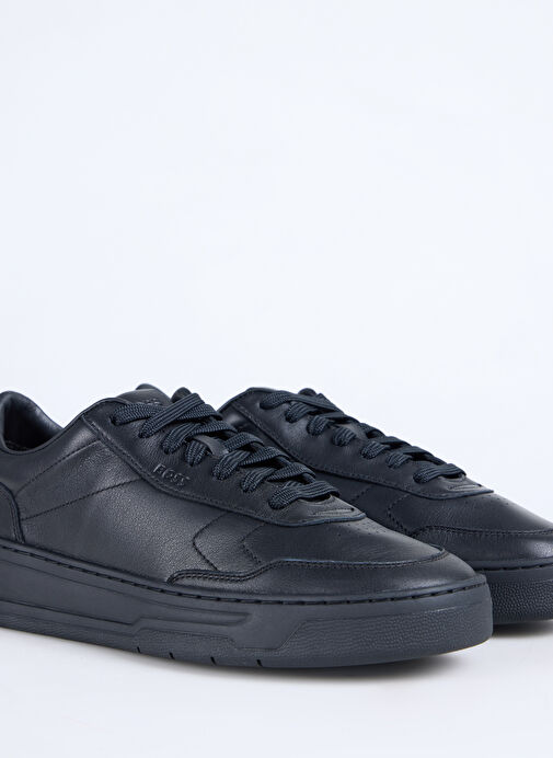BOSS Siyah Erkek Deri Sneaker Baltimore - Görsel 6